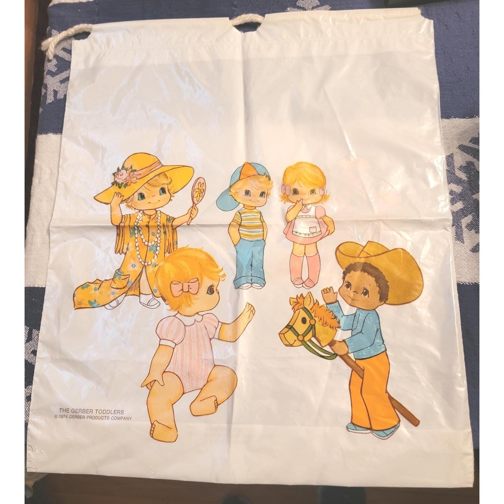 1974 Gerber Baby Promotional Plastic TOTE BAG